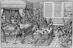 The death of Henry II, King of France, at the Palais des Tournelles in Paris, June 30 by Unknown artist