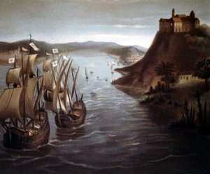 The Departure of Christopher Columbus from Palos by Unknown artist