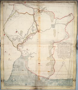 The description of the castle and lands of Insbeguin lying within 3 miles of Yohall on the west side thereof by Unknown artist