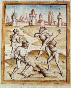 Discovery of a Treasure in the Suburbs of a Fortified Town by Unknown artist