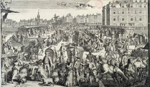 The Embarrassment of the Pont Neuf in Paris by Unknown artist