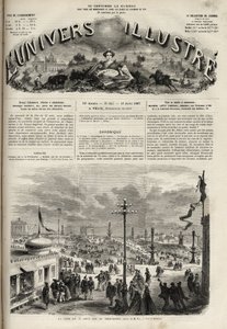 The feast of 15 August 1867 on the Trocadero in Paris - The illustrious universe of 1867 by Unknown artist