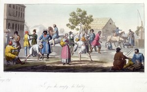 The game of svayky and babky, Russia