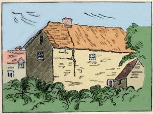 The home of Francis Drake, British explorer and privateer in Crowndale near Tavistock. It was destroyed in the 19th century