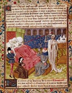 The patient is struck by Death by Unknown artist