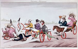 The Pleasures and Inconveniences of Velocipedes and Oriferous Horses