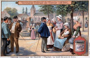 The rented farm people in the Charolais by Unknown artist