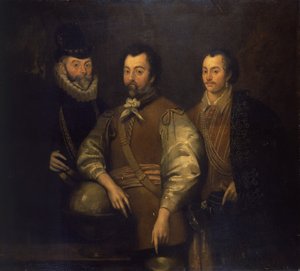 Thomas Cavendish, Sir Francis Drake and Sir John Hawkins by Unknown artist
