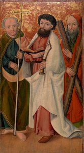 Three Apostles with Scepter, Scimitar and Cross