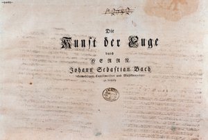 Title Page of The Art of the Fugue by Unknown artist