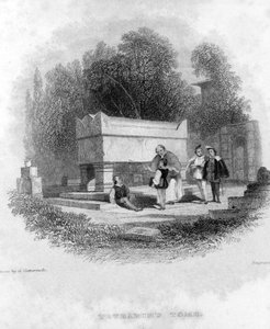 Tomb of Francesco Petrarca (Petrarch) at Arqua Near Ravenna