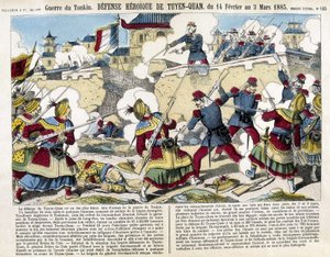 Tonkin War: the defense of Tuyen Quan, Viet Nam from February 14 to March 3 by Unknown artist