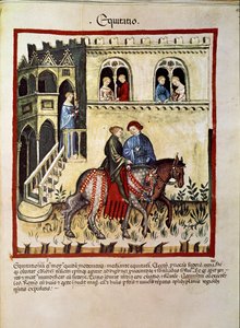 The benefits of horse riding, Tacuinum sanitatis
