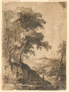 Tree in Landscape by Unknown artist