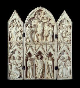 Triptych of Saint-Sulpice du Tarn: Carriage of the Cross, Crucifixion, Descent of the Cross, Adoration of the Magi, Glorious Virgin, Presentation at the Temple by Unknown artist