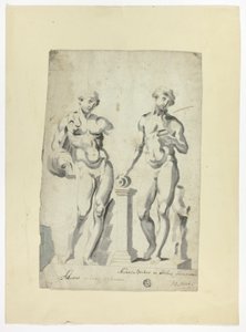 Two Sculptures: Antinous in Vatican Gardens and Nisaus Bacchus in the Farnese Palace