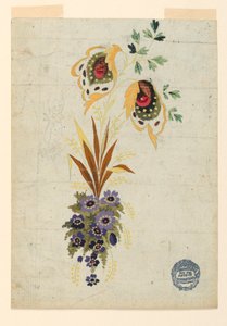 Unfinished Design for a Waistcoat by Unknown artist