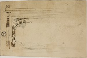 Unfinished Drawing of a Tomb by Unknown artist