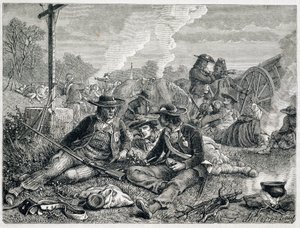 Vendean insurgents - engraving by Unknown artist