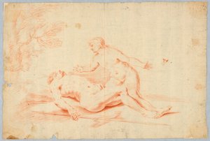 Venus Beside the Sleeping Adonis by Unknown artist