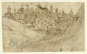 View of Hill Town by Unknown artist