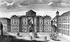 View of Palazzo Carignano in Turin
