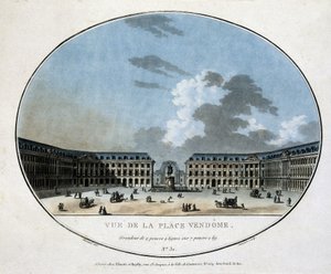 View of Place Vendôme (engraving) by Unknown artist