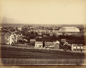 View of Salt Lake Tabernacle and City by Unknown artist