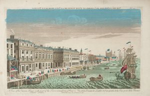 View of the Custom House and Douana of London by Unknown artist