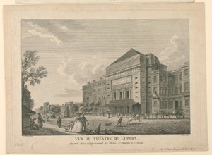 View of the Opera in Paris by Unknown artist