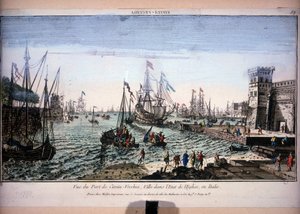 View of the Port of Civitavecchia, Italy