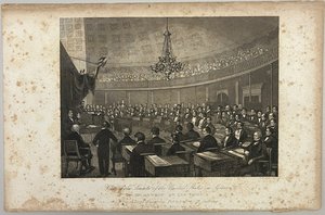 View of the Senate of the United States in Session by Unknown artist