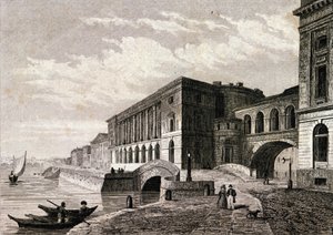 View of the St. Petersburg Theatre in 1828 by Unknown artist