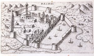 View of the city of Ragusa in the 16th century by Unknown artist