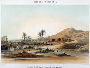View of the Funeral Temple of Seti I