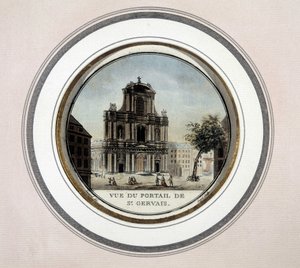 View of the gate of St Gervais