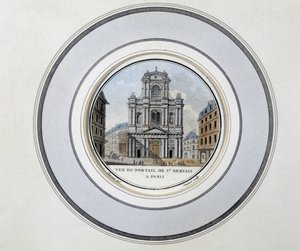 View of the gate of St Gervais