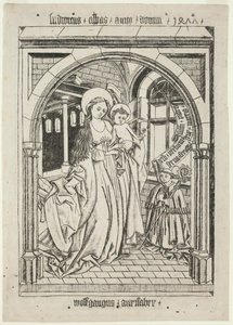 Virgin and Child, Abbot Ludwig Kneeling by Unknown artist