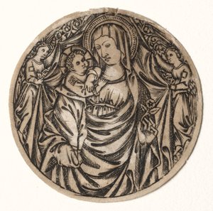 Virgin and Child with Two Angels by Unknown artist