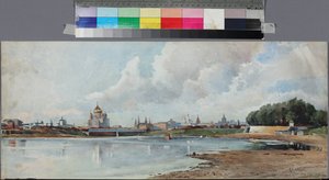 View of Moscow from the Neskuchny Garden, Anonymous by Unknown artist
