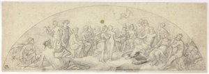 Wedding of Cupid and Psyche on Mount Olympus