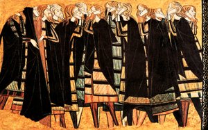 Weeping in Black Cape on the Tomb of Knight Don Sancho Saiz de Carillo (Detail) by Unknown artist