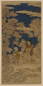 Weft-woven Tapestry: Three Star Gods and Joy Personified as Two Children by Unknown artist