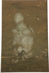 White Hen and Chicks by Unknown artist