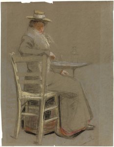 Woman Seated at a Table
