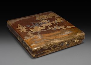 Writing Box with Phoenix in Paulownia