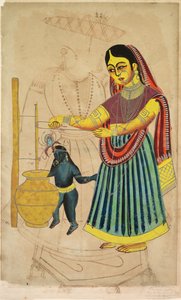 Yasoda Churning Butter (verso)