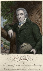 Portrait of Edward Jenner (1749-1823), English doctor, discoverer of immunity against smallpox.