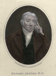 Portrait of Edward Jenner (1749-1823), English doctor, discoverer of immunity against smallpox. by Unknown artist