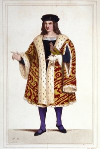 Portrait of Guillaume de Montmorency (ca. 1453 - 1531). Engraving of 1830.